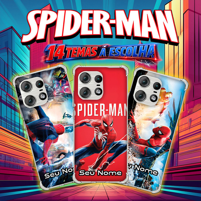 Capinha Capa MOTO G7 PLAY G6 PLUS E32 E22 E20 E13 E7 POWER E6S E6 Anti-impacto Personalizada tema geek HOMEM ARANHA