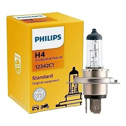 Lâmpada Philips H4 Original 12v 60/55w 12342c1