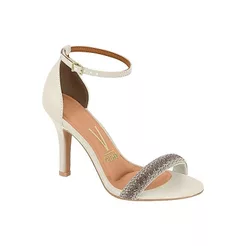 Sandalia Feminina Salto Fino Classica Conforto Vizzano Original