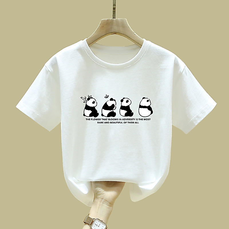 Crianças camiseta de manga curta meninos algodão puro 2025 novo estilo médio grande crianças verão estilo ocidental meia