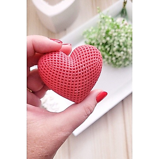 Molde silicone coração Amore P