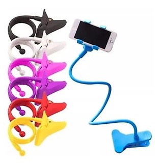 Suporte Celular Articulado Flexível De Mesa Cama Presilha Universal 0370