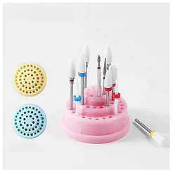 Mini Porta Brocas Suporte De Broca Para Lixar Unhas - Organizador E Expositor