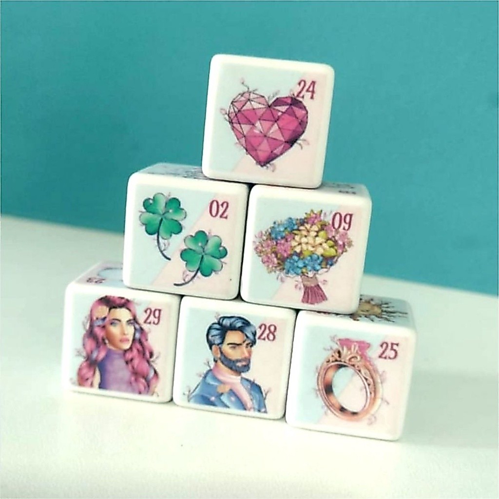 Dados Rosazul Lenormand - Baralho Cigano