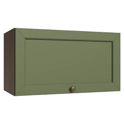 Armário Aéreo 60 cm 1 Porta Basculante Rustic/Verde Vik Madesa