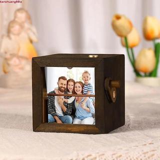 Moldura De Livro Flip Para Fotos Com Manivela TIANCHUANG , Álbum De Decorativo DIY Giratório De 8/16