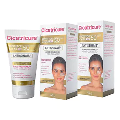 Kit 2 Cicatricure Protetor Solar Antissinais FPS 50 40g