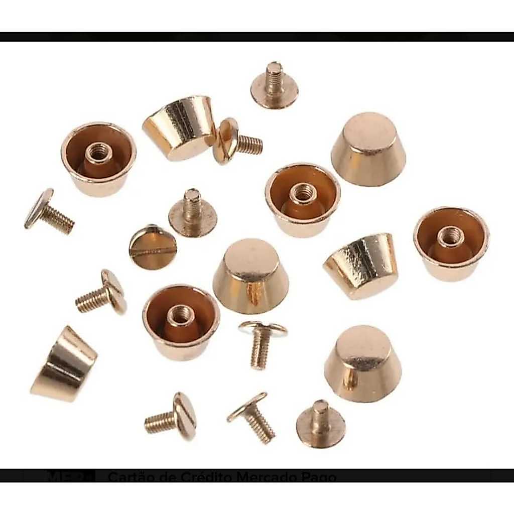 PEZINHOS (BAILARINA) 12MM COM PARAFUSO IDEAL PARA FUNDO DE BOLSAS