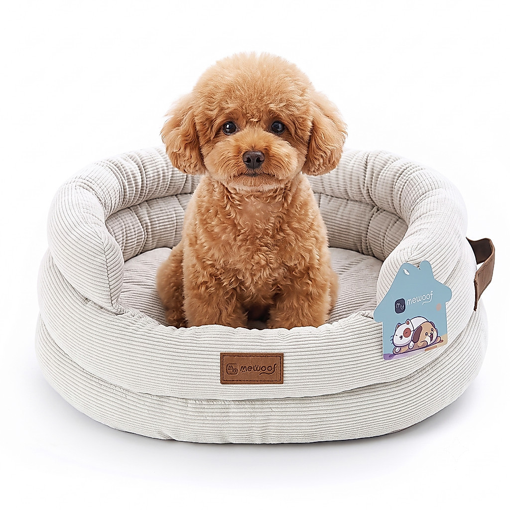 Cama Pet Sofa Apoio Acolchoado Lavável Cachorro Gato Macio Alça Antiderrapante