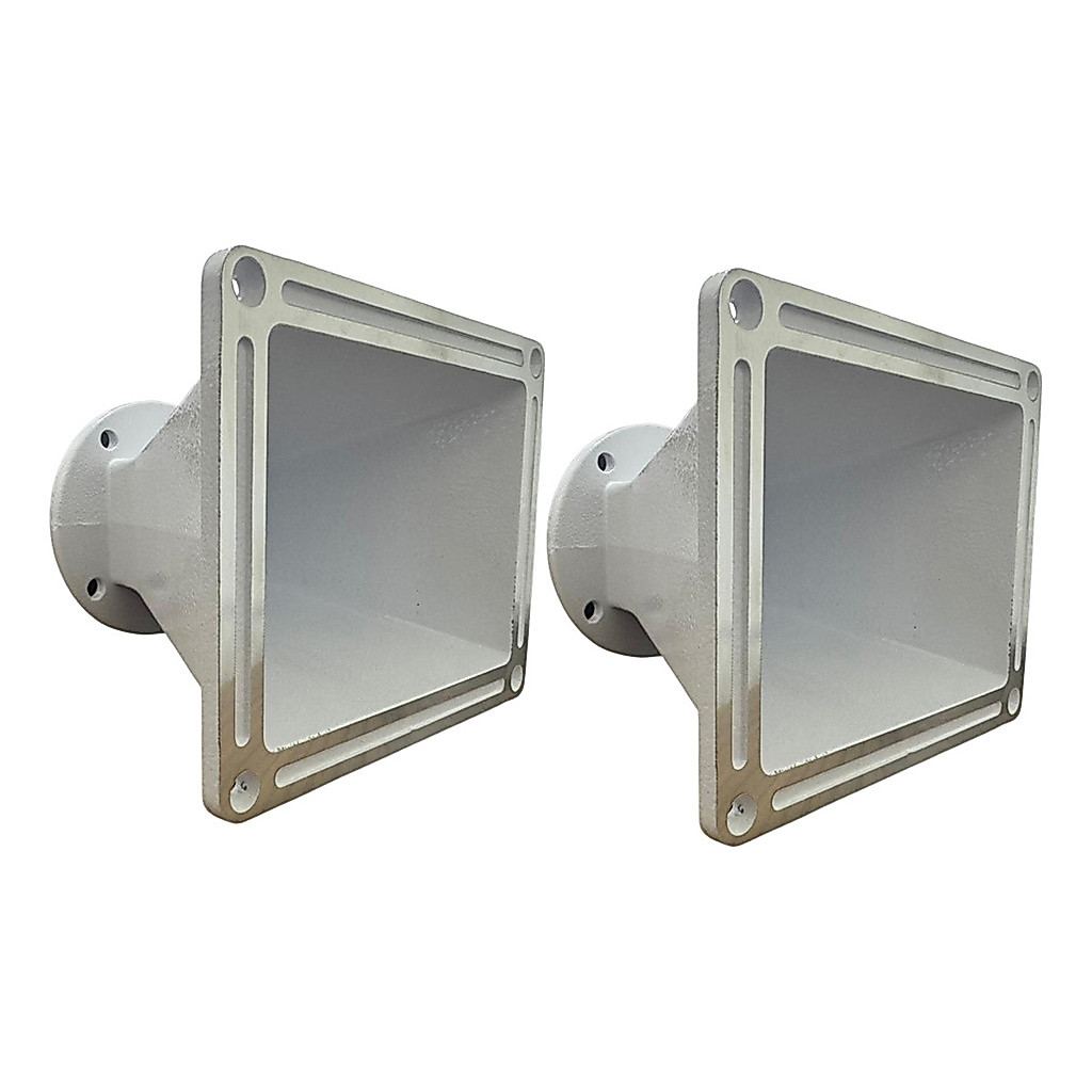 2 CORNETAS BOCAL DE ALUMINIO QUADRADA 2 POL MODELO 1519 CORES SOM AUTOMOTIVO