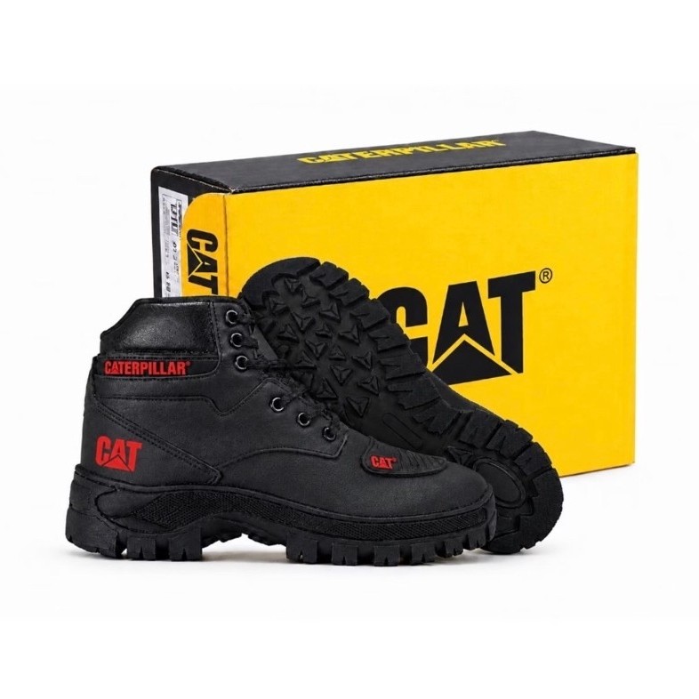Bota Coturno Masculino CAT Impermeavel Couro Sintetico — imagem 2 de 2