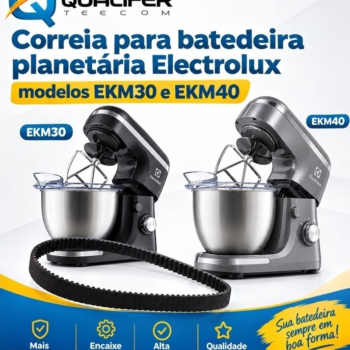 Correia p/ batedeira Planetaria Eletrolux EKM30 e Ekm40