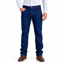 Kit 3/2 ou 1 Calça Jeans Masculina de Serviço Reta Tradicional Country Resistente Promoção de Trabalho Básica