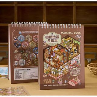 Adesivos Cenário 3D Miniatura Criar Cenas Kawaii Scrapbooking DIY Paisagismo Para Adultos e Crianças em Oferta na Shopee