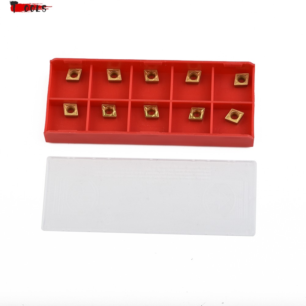 10pcs CCMT060204-HM YBC251 Inserção De Insertos De Metal Duro CNC Para Torno Ferramenta De Torneamento