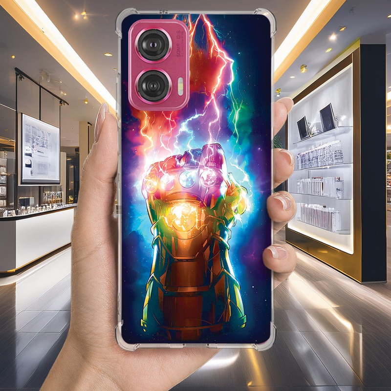 Capa Capinha MOTO G75 G73 G71 G62 G60S G60 G55 G54 G52 G50 G42 Anti-impacto Personalizada geek VINGADORES (4181)