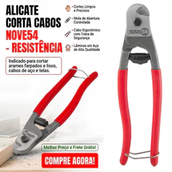 Alicate Corta Cabos E Arames Cabos De Aço Telas Nove54 8 Polegadas Resistente Oferta Premium