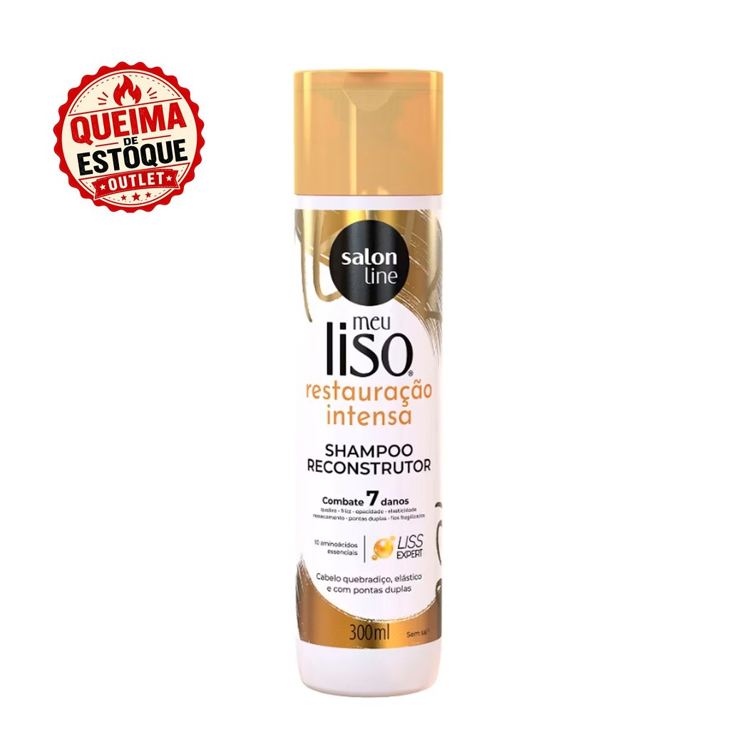 Shampoo Meu Liso Restauração Intensa Salon Line 300ml