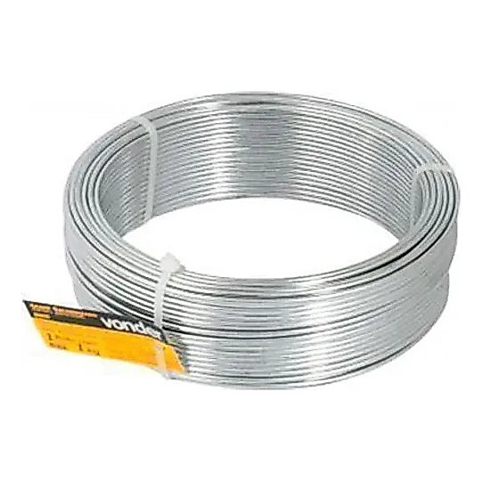 Arame Galvanizado Comercial Vonder BWG 16 1,65mm 1kg 60m Para Construção Cercas Amarração
