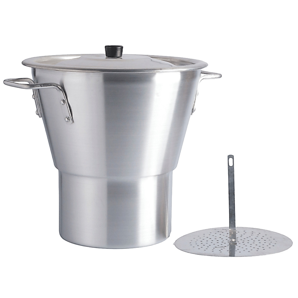 Imagem Cuscuzeiro Aluminio Polido Profissional 26Cm 9L Nacional