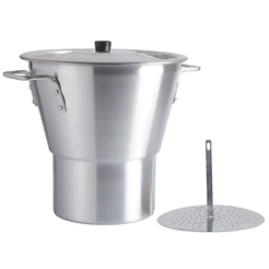 Cuscuzeiro Aluminio Polido Profissional 30Cm 14L Nacional