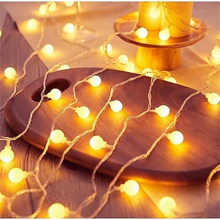 Cordão luminoso plástico 20 leds com 3 metros Branco quente