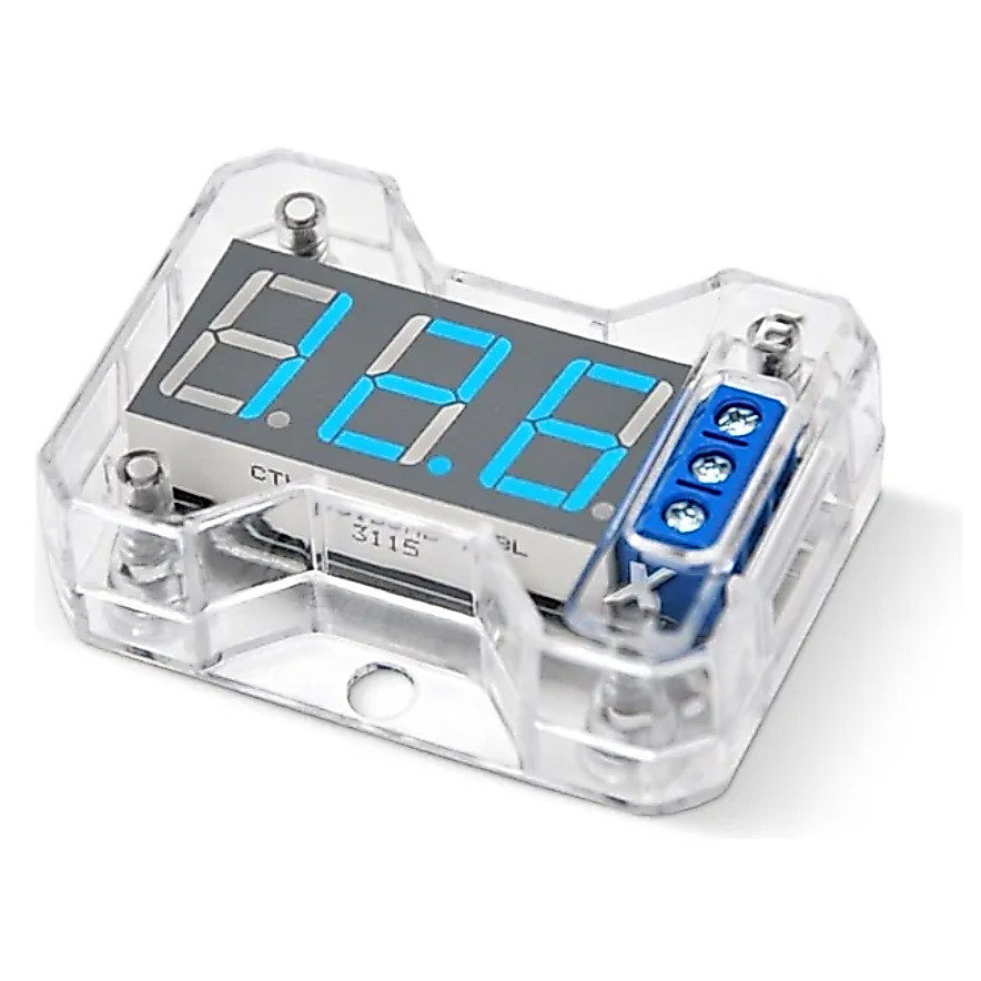 Voltímetro Expert Vex-1 Automotivo VEX 1.0 Mede Tensão 5v a 16,5v Novo