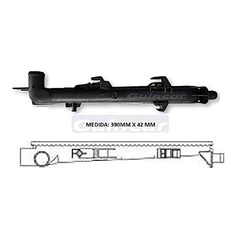 Caixa Radiador Mercedes Classe A 190 Lado Motorista - Manual