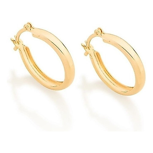Brincos Rommanel Feminino Banhado Ouro 18k Argola 520901