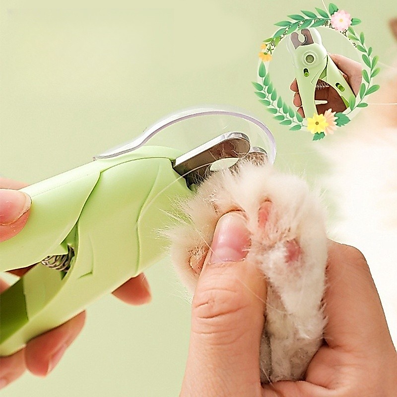 Tesoura Pet Cortador De Unhas Para Cães e Gatos Kit Alicate unha Cachorro e Lixa Com Luz de Led Tesoura Completa