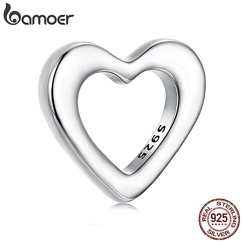 Bamoer 925 Prata Esterlina Pingente Amor Acessórios Presente Feminino