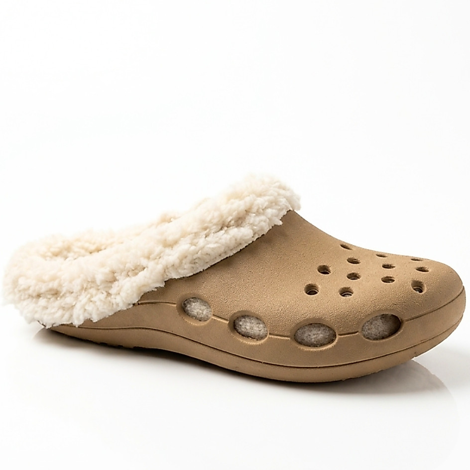 Babuche Sherpa Pelúcia Pantufa Inverno PVC Micro Expandido Antiderrapante Quentinho Unissex