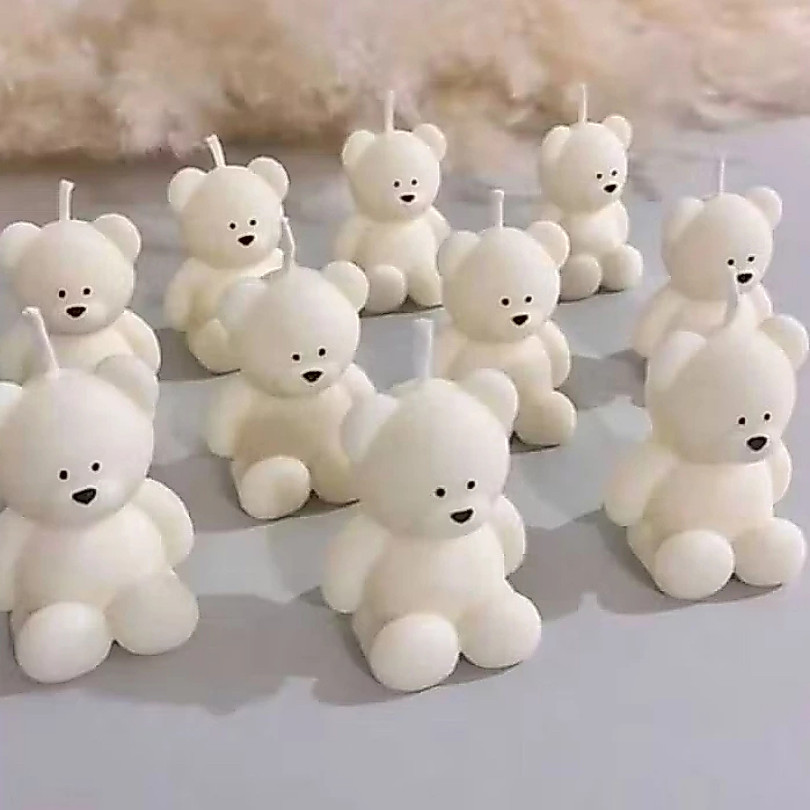 20 Ursinho Mini Velas Lembrancinhas Personalizadas Aromática Chá Revelação/Chá de Fraudas/Chá de Bebê/Aniversário