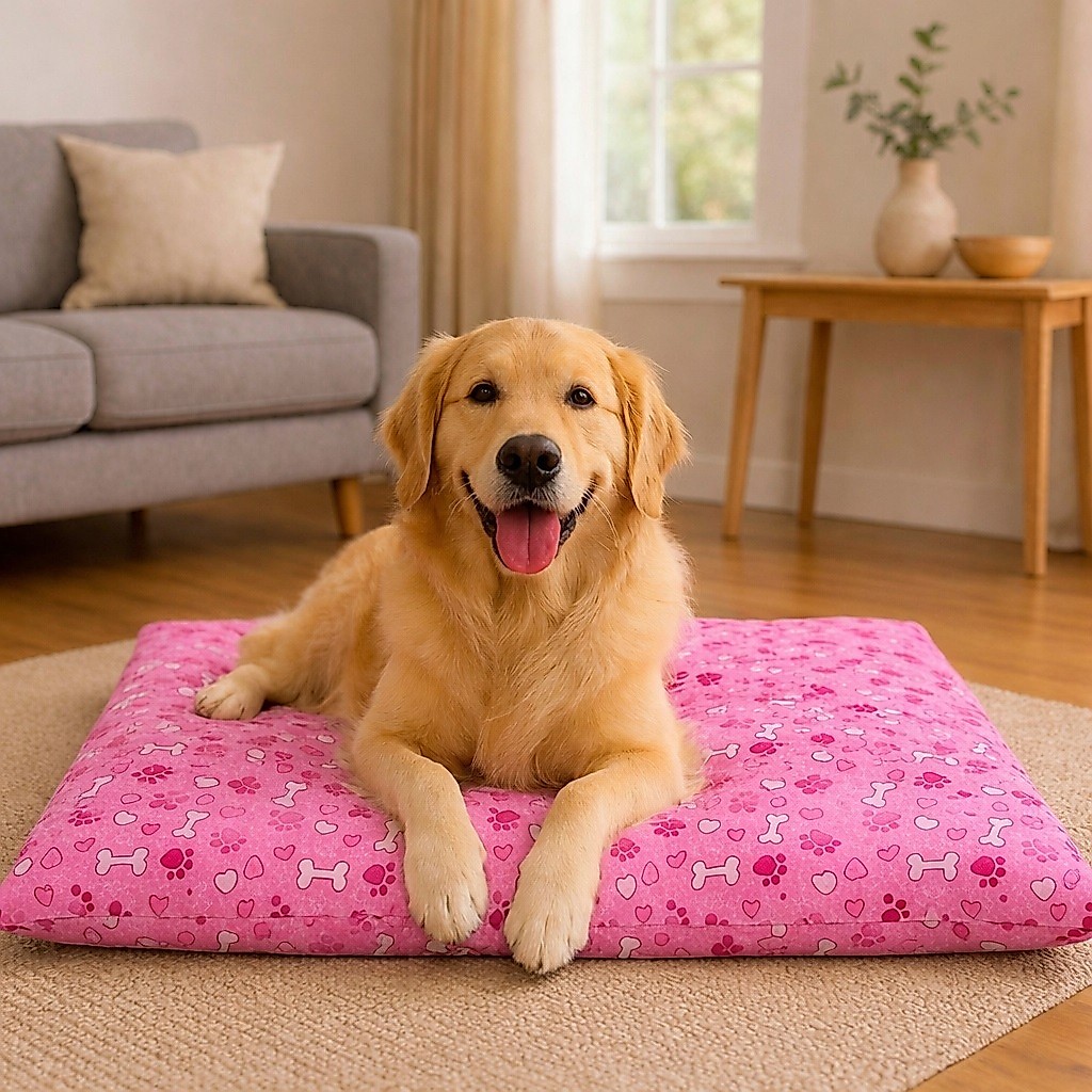 Caminha, Colchonete Pet Para Cachorros de Porte Pequeno Médio e Porte Grande 1,00x80 / 90x70 / 70x50