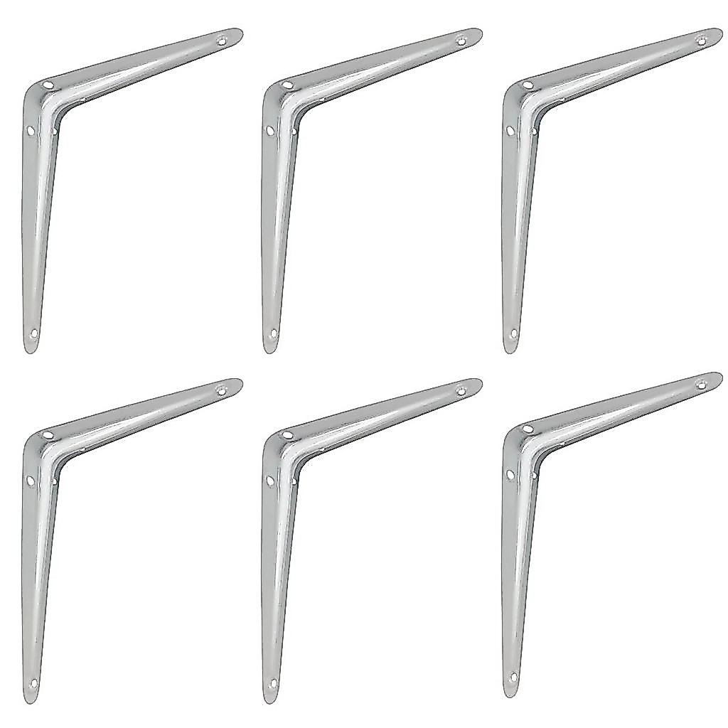 Kit Suporte De Prateleira - Cantoneira - 25 X 30 Cm 47,0004 (Com 6 Unidades) - Nord