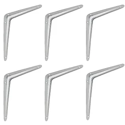 Kit Suporte De Prateleira - Cantoneira - 25 X 30 Cm 47,0004 (Com 6 Unidades) - Nord