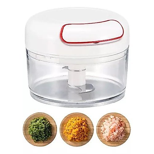Mini Processador Manual de Alimentos Triturador Alho 170ml
