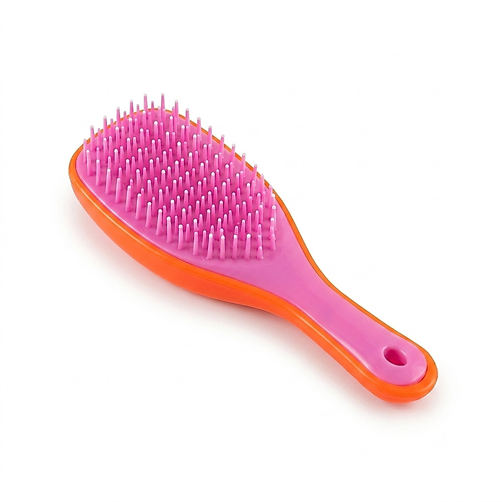 Mini Escova Magica Anti Frizz Compacta Portatil Cerdas Macias Uso Diario Bolsa