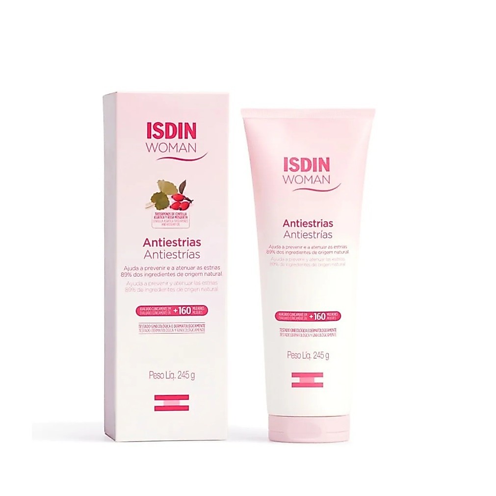 Creme Corporal Antiestrias 245g Isdin Woman