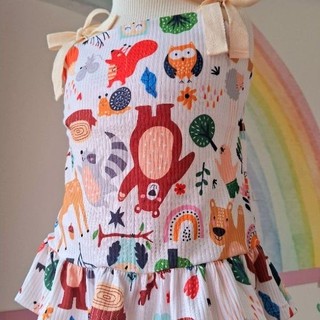 Conjunto Infantil Para Meninas Conjunto Bichinhos Urso Coruja