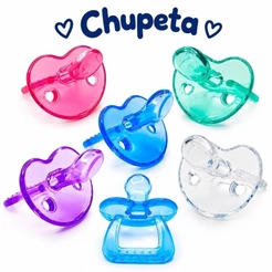 Kit 3 Chupetas Bico CHATO De Silicone Alta Qualidade Menina E Menino