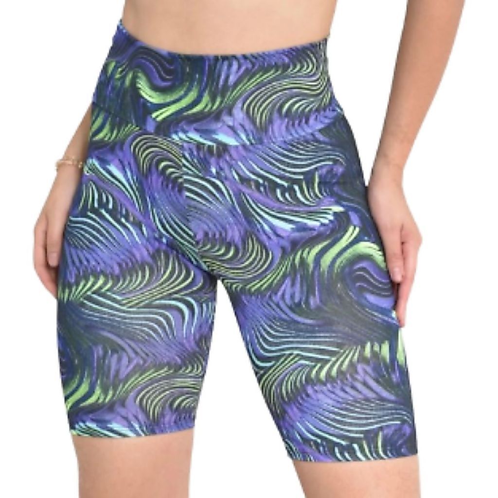 Kit 2 Bermudas Leggings Feminina Estampadas Cintura Alta Academia Fitness