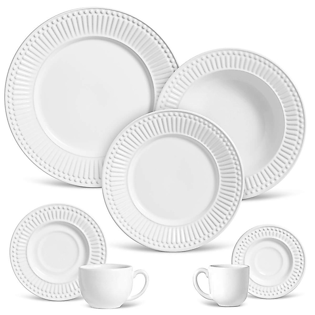 Aparelho de Jantar 42 Peças Roma Branco