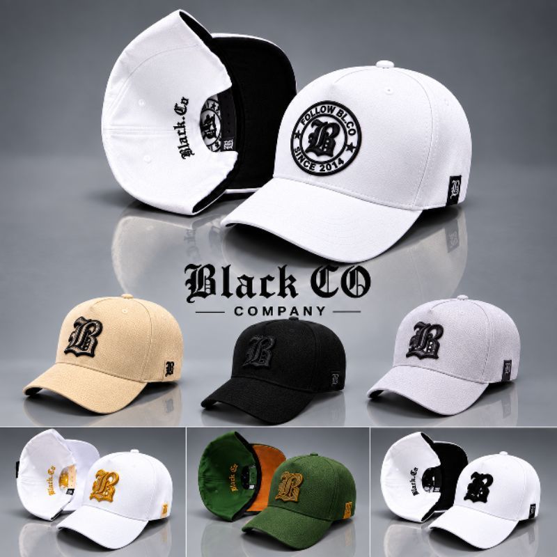 Boné Black.Co Aba Curva, Fechamento Snapback bordado premium