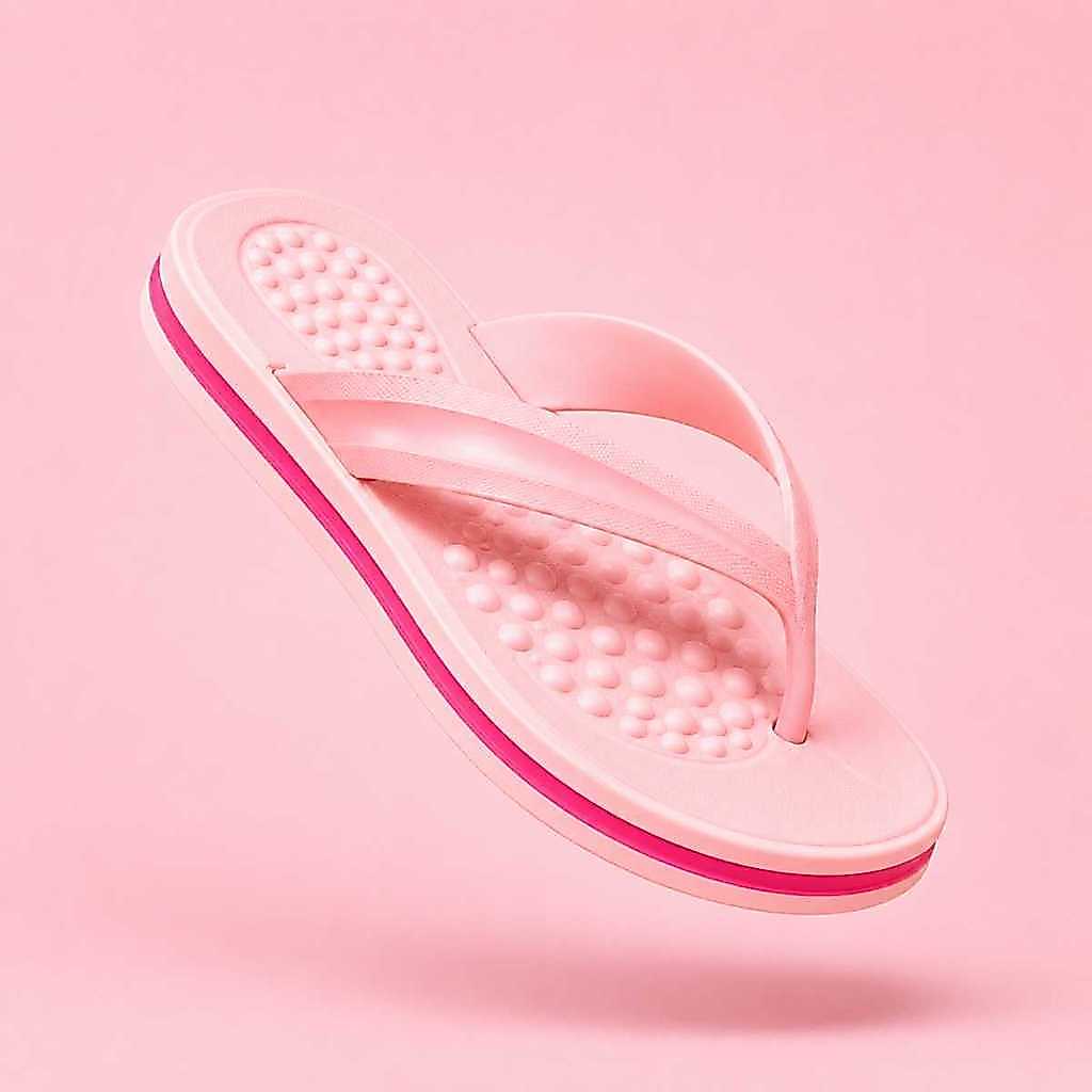 Chinelo Nuvem Feminino Anatômico Massageador Solado Borracha Antiderrapante Sandália Confortável Dia a Dia