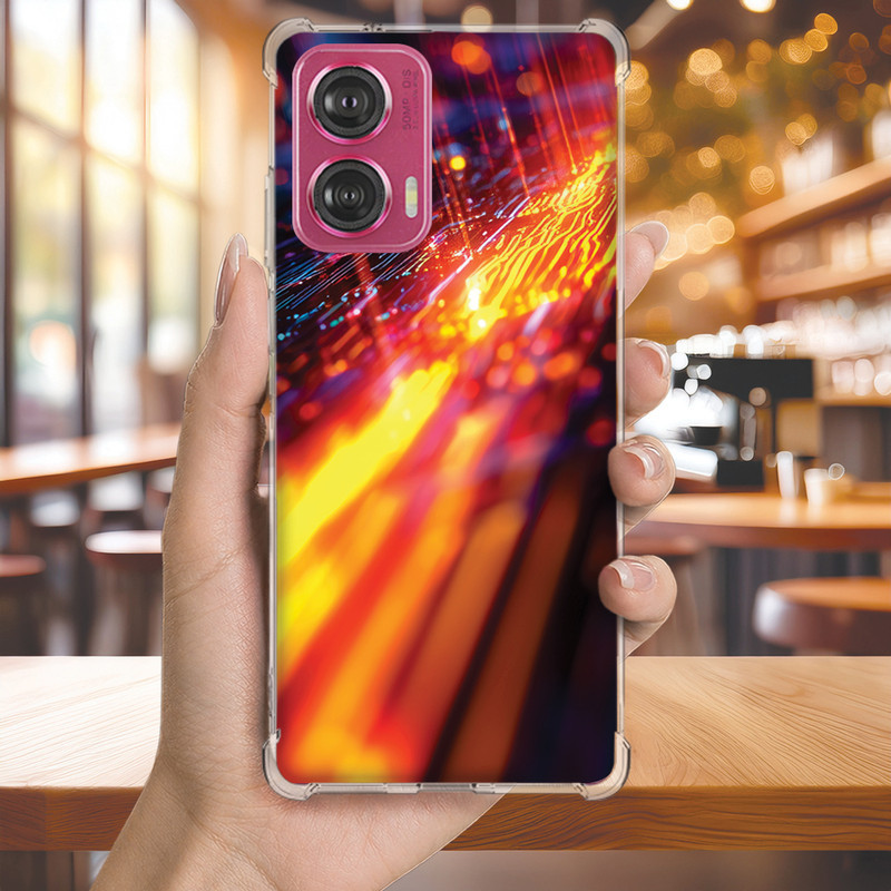 Capa Capinha MOTO G75 G73 G71 G62 G60S G60 G55 G54 G52 G50 G42 Anti-impacto Personalizada cyber HACKER matrix (4261)