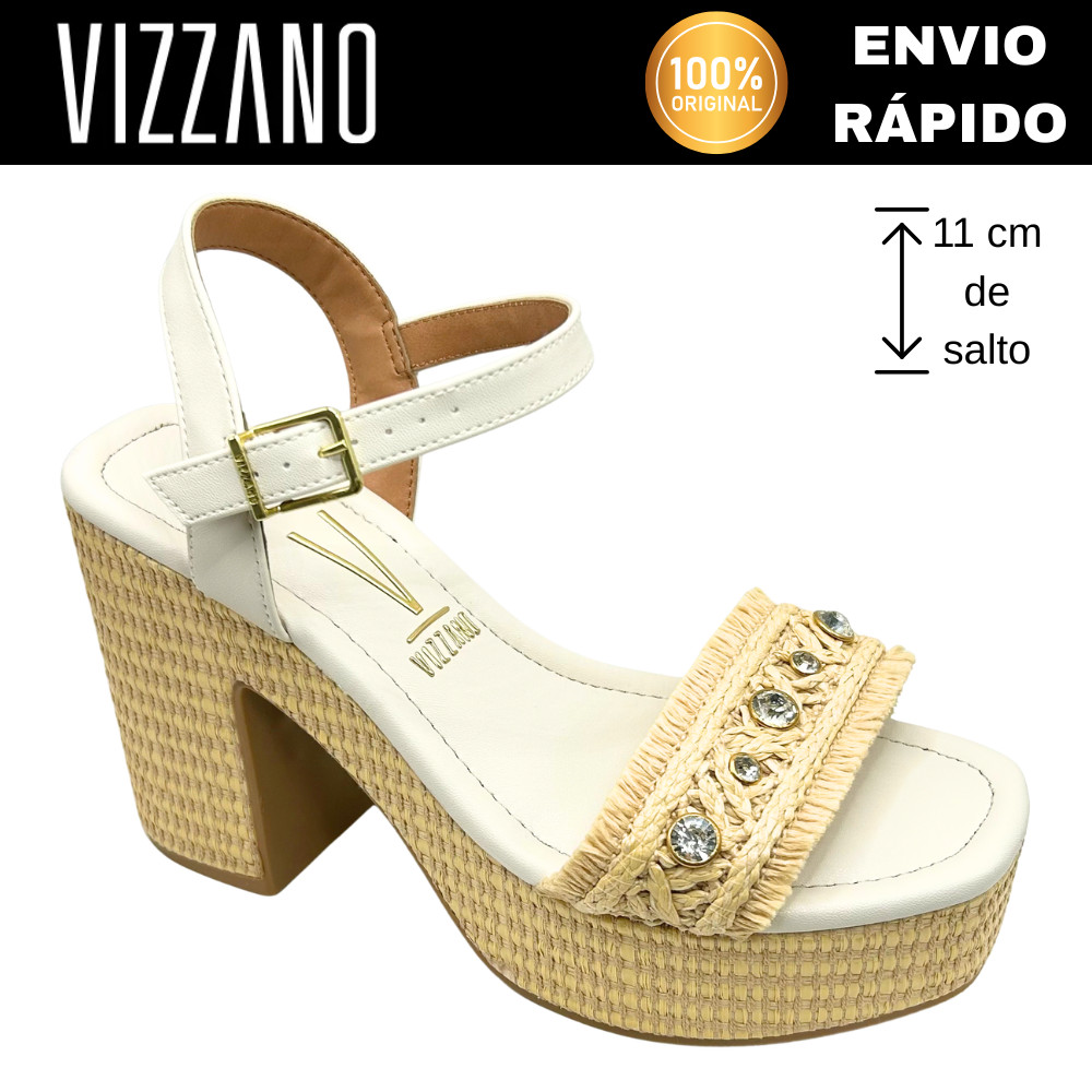 Sandália Salto Alto 11cm Vizzano 6541.112 Feminina Estilo Sofisticado para Ocasiões Especiais