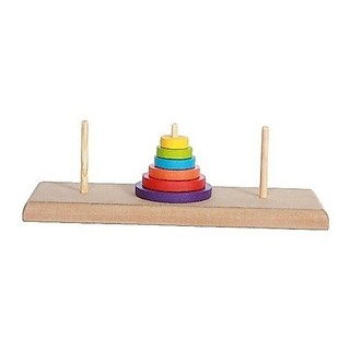 TORRE DE HANOI Em Madeira e EVA Educativo Woodtoy Pronto Envio Brinquedo Montessori