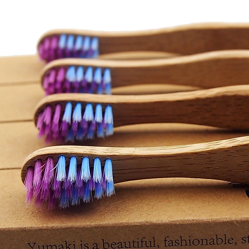 Kit 2 Escova Dental Infantil Macia Ecologica 100% De Bambu