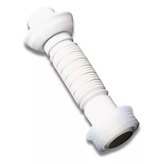 Tubo De Ligação Ajustável Vaso Sanitário Flexível Branco